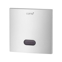 COTTO CT4801AC (NL) ฟลัชวาล์วอัตโนมัติโถปัสสาวะชายชนิดฝังผนัง BACK INLET (ใช้ไฟฟ้า)