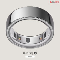 ราคา Oura Ring 4 แหวนอัจฉริยะ (Smart Ring) วัดอัตราการเต้นของหัวใจ & เช็คสุขภาพ Silver 11 (12616993)