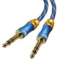 ราคา ERTK ขาย 6.35mm to 6.35mm สายเคเบิ้ล AUX สำหรับเครื่องเสียง กีต้าร์ Amplifier รถยนต์ ยาว 10 เมตร (12612516)
