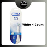 ราคา Oral-B iO Ultimate Clean Replacement Brush Heads ออรัล-บี ไอโอ หัวแปรงสีฟันไฟฟ้า White 4 Count (12618356)