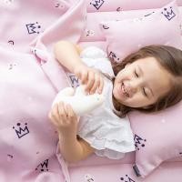 ราคา LOLBABY Sherbet Rayon Bedding Set ชุดเครื่องนอน ผ้าเรยอน สัมผัสเย็นสบาย หมอน Crown Rabbit (12625900)