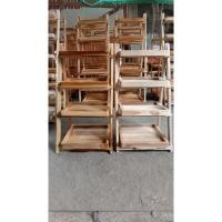 ราคา Kanya ชั้นวางแคคตัส4ชั้นพับได้พร้อมส่งทั่วประเทศ ลงเคลือบเงา,สูง60ซม*กว้าง30ซม (12618927)