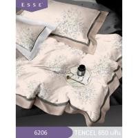 ราคา Esse' ชุดเครื่องนอน 6 ฟุต 6 ชิ้น ผ้านวม 100% เทนเซล 650 เส้นด้าย 6206 (12628921)