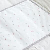 ราคา LOLBABY ผ้ารองใยไผ่กันน้ำ 100 ผ้าใยไผ่เกรดพรีเมียม นุ่มพิเศษ M 65x100cm Sweet Flower (12625970)