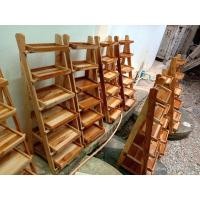 ราคา Kanya ชั้นวางของชั้นพับได้ชั้นโชว์สินค้า ก×ส30×95 ลงเคลือบเงา,90*30 (12618947)