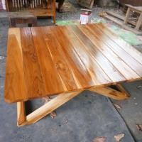 ราคา Kanya โต๊ะญี่ปุ่นพับได้ไม้สักทอง ขนาด 70*70*30 เนื้อไม้สักแข็งแรงทนทานหนาแน่น ทำสีธรรมชาติ,แบบเหลี่ยม (12618954)
