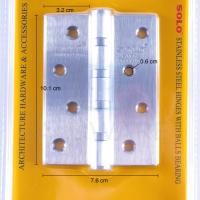 ราคา SOLO บานพับประตูสแตนเลส 3ชิ้น พร้อมสกรู 4x3นิ้ว โซโล บานพับ บานพับประตู บานพับห้องน้ำ สแตนเลส Stainless Aluware AW177 (12003340)