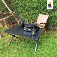 ราคา NL HOME โต๊ะแคมป์ปิ้งพับ โต๊ะมีถุงเก็บพับเก็บง่าย โต๊ะระนาด โต๊ะรับน้ำหนักได้เยอะ แข็งแรง มินิมอล โต๊ะโครงเหล็กกลางแจ้ง ดำ 90 ซม. (12344776)