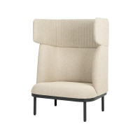 ราคา Modernform โซฟาเดี่ยว รุ่น SHEEP พนักพิงสูง ขาเหล็ก หุ้มผ้า ขาวดำ (12633003)