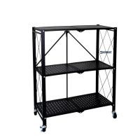 ราคา HOMEST ชั้นวางพับได้ 3 ชั้น PowderCoat สีดำ เหล็กคาร์บอนสตีล (10195279)