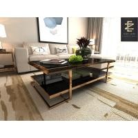 ราคา Cozy Cozy โต๊ะกลาง ดีไซน์หรูหรา วัสดุทำจาก Stainless Steel ดำ (10201606)