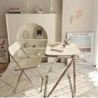 ราคา POP&CO โต๊ะพับสไตล์เกาหลี โต๊ะมินิมอล โต๊ะทำงาน สีขาว (10299256)