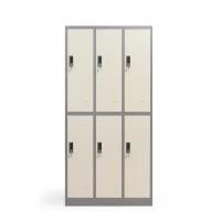 ราคา ICONIC ตู้ล็อคเกอร์เหล็ก 6 ช่อง รุ่น CLK-6 สีเทาสลับ (10299277)