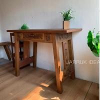 ราคา Jarruk Idea shop โต๊ะไม้สัก โต๊ะทำงาน โต๊ะเครื่องแป้ง โต๊ะวางของ 50*100*75 cm ธรรมชาติ (10307284)