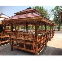 ราคา ศ.ศาลาเฟอร์นิเจอร์ไม้ ศาลาไม้สัก S Wooden Furniture 1 2*2*3 3*3 ศาลาไม้สัก หลังคาสีโอ๊ค ศาลาสีสักทอง (10404703)