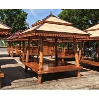 ราคา ศ.ศาลาเฟอร์นิเจอร์ไม้ ศาลาไม้สัก S Wooden Furniture 3 2.5*2.5*3 3*3 รุ่นS3-003 หลังคาสีงาช้าง ศาลาสีสักทอง (10404717)