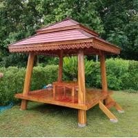 ราคา ศ.ศาลาเฟอร์นิเจอร์ไม้ ศาลาไม้สัก S Wooden Furniture 3 หลังคาสีโอ๊ค ศาลาสีสักทอง 2.5*2.5*3 3*3 ศาลาไม้สัก (10404707)