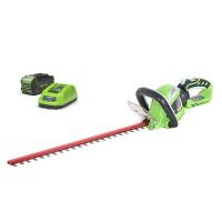 ราคา greenworks 40v เครื่องเล็มพุ่ม ตัดแต่งพุ่มไม้ 61 ซม. (24 นิ้ว) cordless hedge trimmer (ครบชุด) พร้อมแบตฯ 4.0 แอมป์ และอุปกรณ์ชาร์จ 4.0ah battery&charg (10505371)
