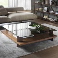 ราคา laa_loft_design โต๊ะกลาง ห้องรับแขก วัสดุ ไม้Mdf เคลือบวีเนียร์ กระจกนิรภัย1 100×100×30cm ไม้Mdf (10624757)