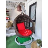 ราคา Wichian Rattan กระเช้าชิงช้ารังนกหวายเทียมสำหรับแขวน. สีอเมซอน ทรงกลมใหญ่ พร้อมขาตั้ง (10742006)