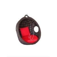 ราคา Wichian Rattan กระเช้าชิงช้ารังนกหวายเทียมสำหรับแขวน. ทรงกลมใหญ่ ไม่รวมขาตั้ง สีอเมซอน (10742007)