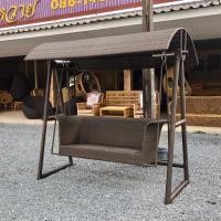 ราคา Wichian Rattan ชิงช้าหวายเทียมมีหลังคา สีน้ำตาล (10762506)