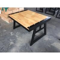 ราคา Loft Style Wood โต๊ะกลางขา A ขอบเหล็ก ขนาด 60x80x45 cm ธรรมชาติ (10738823)