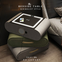 ราคา RSLUXURY โต๊ะข้างเตียงสไตล์มินิมัลลิสต์ระดับไฮเอนด์ มัลติฟังก์ชั่น เลือกตามชาร์ตสีได้เลยค่ะ 41*52*52 (10815906)