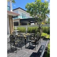 ราคา Anchisaalloy ชุด สนามอัลลอยด์ 6 ที่นั่ง สีดำเขียนทอง (10932814)