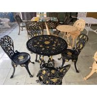 ราคา Anchisaalloy ชุดสนามอัลลอยด์ 4 ที่นั่ง สวยหรู สีดำเขียนทอง (10906085)