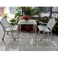 ราคา Anchisaalloy ชุดสนาม อัลลอย 2 ที่นั่ง วินเทจ สีขาว (10875313)