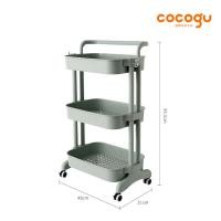 ราคา COCOGU ชั้นวางของ 3 ชั้น green (10888125)