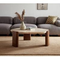 ราคา kyotohaus โต๊ะกลางหินอ่อนขาไม้- หินอ่อนและไม้วอลนัท ขนาด 95*85*35 cm. (10863480)