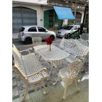 ราคา Anchisaalloy ชุดสนาม อัลลอยด์ สุดคุ้ม ตกแต่งบ้านและสวน โต๊ะสนาม เก้าอี้สนาม โซฟาสนาม สีขาว (10933674)