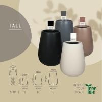 ราคา TERPTOH กระถางไฟเบอร์กลาส รุ่น TALL SIZE S ขาว modern (10979225)
