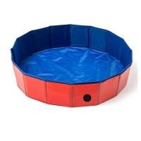 ราคา iamflashcards สระน้ำขอบตั้ง สำหรับเด็ก สระเล่นน้ำ บ่อน้ำ บ่อทราย สระน้ำเด็ก สระน้ำหมา สระสุนัข มีจุก 120x30 cm รุ่นปรกติ สีแดง (11010969)