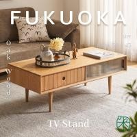 ราคา KI furniture โต๊ะกลางโซฟา โต๊ะไม้โอ๊ค พร้อมลิ้นชัก อเนกประสงค์ รุ่น Fukuoka น้ำตาล (11079573)