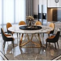 ราคา shirafurniture - โต๊ะกลมหินอ่อน แบบc ขาสแตนเลสเกรด 304 (12017915)