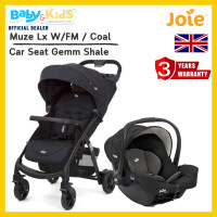 ราคา Joie รถเข็นเด็กStroller Muze Lx W/FM + Joie คาร์ซีทเด็ก คาร์ซีทตะกร้า Meet Gemm Coal/Shale (12150294)