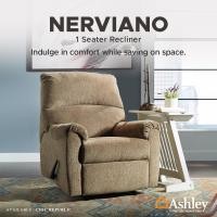 ราคา Ashley โซฟา Recliner 1 ที่นั่ง รุ่น NERVIANO/1R,1 Seater Recliner Brown (12155835)