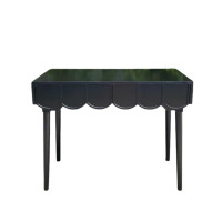 ราคา FairyHouse โต๊ะคอนโซลวินเทจ โต๊ะ สไตล์วินเทจ คอนโซล working table CT23-01 ไม่มีชั้นวางของ ดำ (12177670)