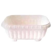 ราคา papamami กระถางพลาสติกเหลี่ยม no.5 เกรดA ขนาด 25x32x14ซม. สีขาว ขอบหยักญี่ปุ่น สีขาว (1ใบ) (12181729)