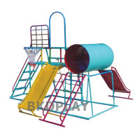 ราคา Bkdplay ชุดรวมDสไลเดอร์ ปีนป่ายพร้อมแป้นบาส เครื่องเล่นสนามกลางแจ้ง playground (12193354)