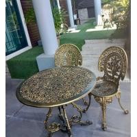ราคา anchisaalloy ชุดสนามอัลลอย 3 ที่นั่ง เฟอร์นิเจอร์สนาม สีสนิมวินเทจ (12175312)