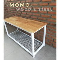 ราคา MoMo Wood&Steel โต๊ะกลาง / วาง TV / ขาตู้ปลา308040 ขาเหล็กขาว,เหล็กใหญ่วางตู้ปลา (12277434)