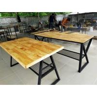 ราคา MoMo Wood&Steel โต๊ะอาหาร/ทำงาน/คอมพ์6012075 ขาเหล็กดำชั้นตะแกรง (12277439)