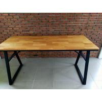ราคา MoMo Wood&Steel โต๊ะอาหาร/ทำงาน/คอมพ์6012075 ขาเหล็กดำ (12277438)