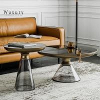 ราคา wuxury furniture โต๊ะกลางโซฟา luxury style topกระจกนิรภัย โต๊ะกลม โต๊ะกาแฟ แต่งบ้านหรู ส่งฟรี (12327848)
