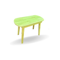 ราคา ลายไม้มงคล โต๊ะไม้ยางพารา ทรงวงรี มินิมอล (12379685)