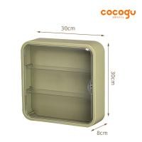 ราคา COCOGU กล่องโมเดล ตู้โชว์ติดผนัง กันฝุ่น รุ่น 886 green (12401559)